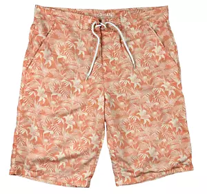 Topman Board Short Men's Size 32 Lightweight Fully Lined Coral Aloha Floral - Picture 1 of 9
