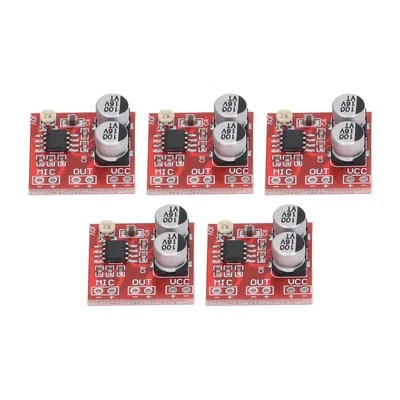 5Stück Mikrofon-Verstärkermodul Mit Einstellbarer Verstärkung LM386 20-200x DC - Bild 1 von 4