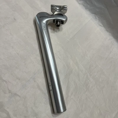 Tija de sillín vintage Nitto 66 27,0 mm retroceso aleación forjada Japón Foto 1 de 4
