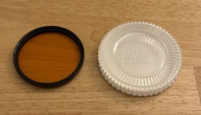 Nikon A12 52mm Filter Nikkor Amber Orange w/ Case - Genuine OEM Japan (A) - Image 1 of 4