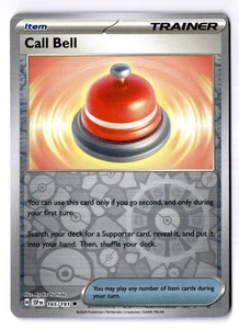 Call Bell Reverse Holo Uncommon SV08: Surging Sparks 165/191 NM - Picture 1 of 2