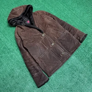 Vintage Y2K Gallery brown suede women’s jacket   Size : small - Picture 1 of 7