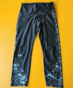 Under Armour Pants Large Adult Black Compression Heatgear Leggings Women L EUC - Picture 1 of 5