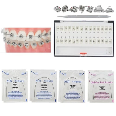 Dental Orthodontic Self Ligating Brackets Copper NiTi Arch Wire Roth 022 DAMON Q - Image 1 of 4