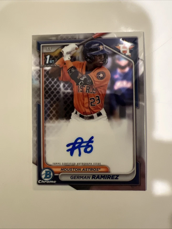 German Ramirez 2024 Bowman Chrome Auto 1st #CPA-GR Houston Astros - Image 1 of 1
