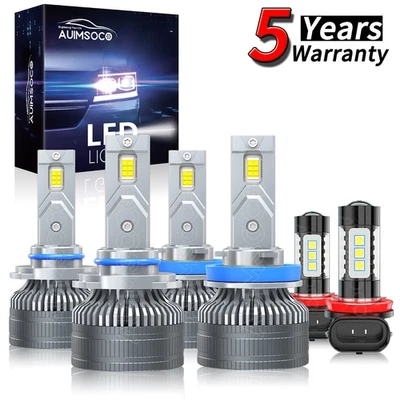 For Toyota Highlander 2014-2019 Super Bright White LED Headlight Kit Bulbs 240W - Image 1 of 4