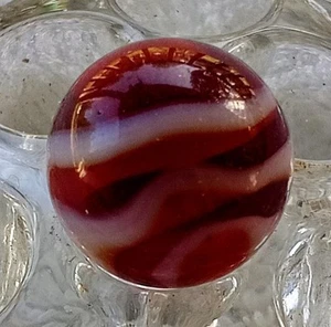 5/8" Akro Agate Red Alger Marble In Beautiful Mint Condition. - Picture 1 of 9