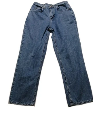 Pantalones de mezclilla vintage Look Lee Riders remachados con hebilla trasera para mujer 6M Foto 1 de 4