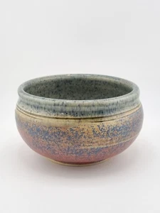 Cuenco de cerámica St Agnes Studio Cornwall cerámica gres multicolor raro en muy buena condición - Imagen 1 de 9
