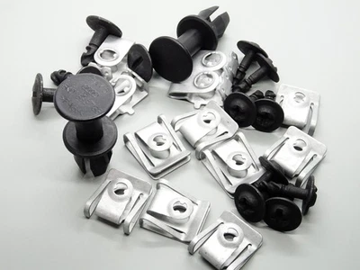 E.CO. S.R.L. 26 Teile Unterfahrschutz Einbausatz Unterboden Reperatur Clips Audi A4 B8 A5 Q5
