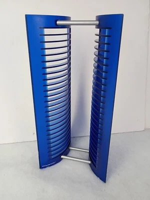 Atlantic Blue CD Storage Rack Holder 25 Capacity Media Organizer Stand Y2K VTG - Image 1 of 4
