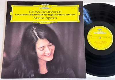 MARTHA ARGERICH Bach Partita Toccata English Suite ED1 DGG STEREO LP NM MINT - Image 1 of 3