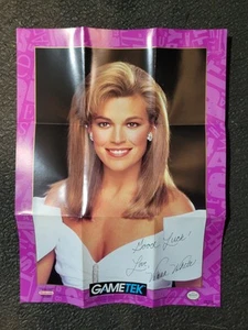 Wheel of Fortune Promo Insert Poster Brochure NES Nintendo GAM-Y6-US Vanna White - Picture 1 of 2
