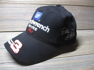 Vintage Dale Earnhardt Hat Cap Snap Back Black NASCAR Racing Mens Goodwrench 90s - Picture 1 of 11