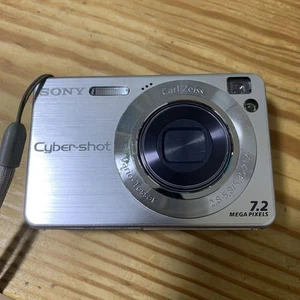 Sony Cyber-Shot DSC-W120 7.2MP Point & Shoot Camera Carl Zeiss Lens + Charger - Picture 1 of 3