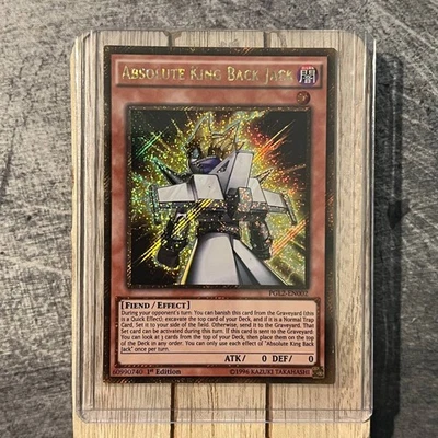 Absolute King Back Jack - PGL2-EN002 - Gold Secret Rare - 1st Edition NM YuGiOh! - Image 1 of 4