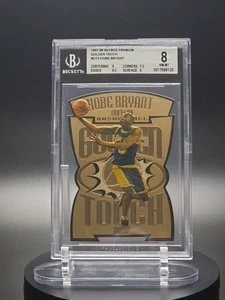 KOBE BRYANT BGS 8 1997-98 SKYBOX PREMIUM #3GT SEGUNDO AÑO GOLDEN TOUCH LAKERS HOF - Imagen 1 de 2