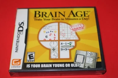 BRAIN AGE: TRAIN YOUR BRAIN IN MINUTES A DAY FOR NINTENDO DS BRAND NEW & SEALED! - Image 1 of 3