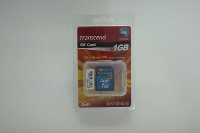 Transcend 1 GB SD Card Ultra Speed 80x TS1GSD80 Brand New Sealed - Image 1 of 2