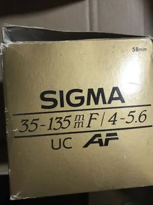 SIGMA 35-135MM F4-5.6 UC AUTO FOCUS LENS FOR MINOLTA / SONY ALPHA - Picture 1 of 4