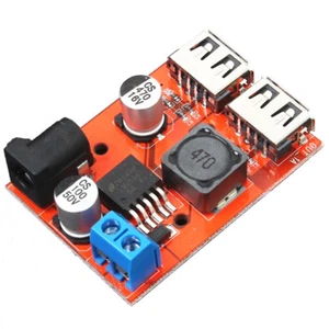 DC 9V/12V/24V/36V to 5V 3A Dual USB Charger Step Down Buck Power Supply Module L - Picture 1 of 4