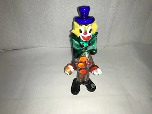Vintage Murano Clown Art Glass Venetian Italian Figurine 9.5” - Picture 1 of 12