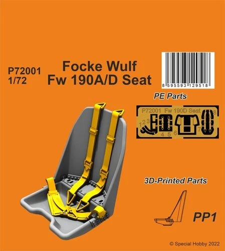 CMK 129-P72001 - 1:72 Focke-Wulf Fw 190A/D Seat - Immagine 1 di 1