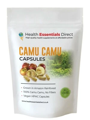 HEALTH ESSENTIALS DIRECT Camu Camu Capsules 700mg (Highest Natural Source of Vitamin C, Immune System)