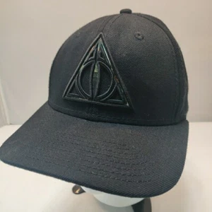 Harry Potter Deathly Hallows  Snap Back Cap / Hat Black - Picture 1 of 10