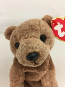 TY Beanie Baby - 1999 Pecan Brown Bear - neuwertig mit neuwertigem Etikett - Bild 1 von 11