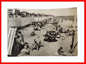 AK Igea Marina Promenade 1950er Jahre gereist Postkarte schwarz-weiß - Bild 1 von 2