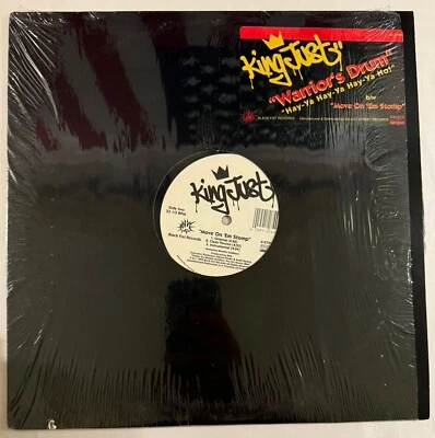 KING JUST – WARRIOR'S DRUM / MOVE ON 'EM STOMP - VINYL EP BLACK - VG+ - A23 - Image 1 of 2
