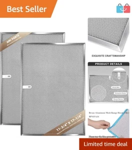 Replacement Aluminum Range Hood Filter Set - 11-3/4" X 17-1/4" for Fresh Air - Picture 1 of 8