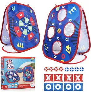 USA Toyz Pop n Toss Bean Bag Toss Game for Kids - 3in1 Kids