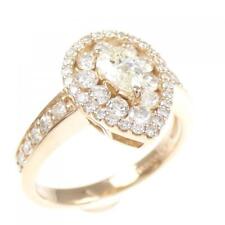 Authentic K18PG Diamond Ring 0.320CT  #270-003-874-1651