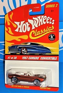 Camaro Convertible Spectraflame Orange Hot Wheels 2006 Classics Series 2 #7 1967 - Imagen 1 de 3