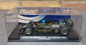 Fly 058107 Lotus 78 Austrian GP Ronnie Peterson 1978 1/32 Slot Car Display - Picture 1 of 9