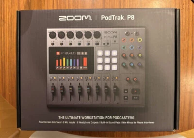 ZOOM Podcast Recorder Mehrspurrecorder Podtrak P8 silber Smartphone Tablet - Bild 1 von 3