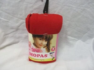 Mopas Girl's Fashion Tights Size S 1-3 Years Style GT100 Color Red - Picture 1 of 3