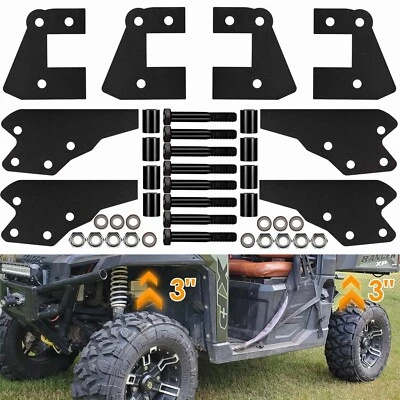 Front + Rear 3" Full Lift Kits for Polaris Ranger Fullsize 570 XP 900 1000 Crew - Image 1 of 4