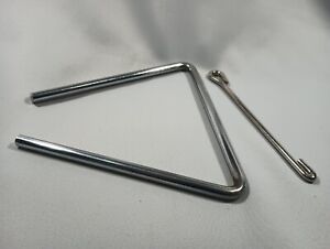 Triangle With Striker 6" Steel Musical Percussion Instrument XLNT Fast Shipping
