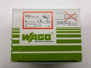 10 Stück Leitungsverbinder 5 x 0,75-1,5 qmm Wago 273-101 - Bild 1 von 4