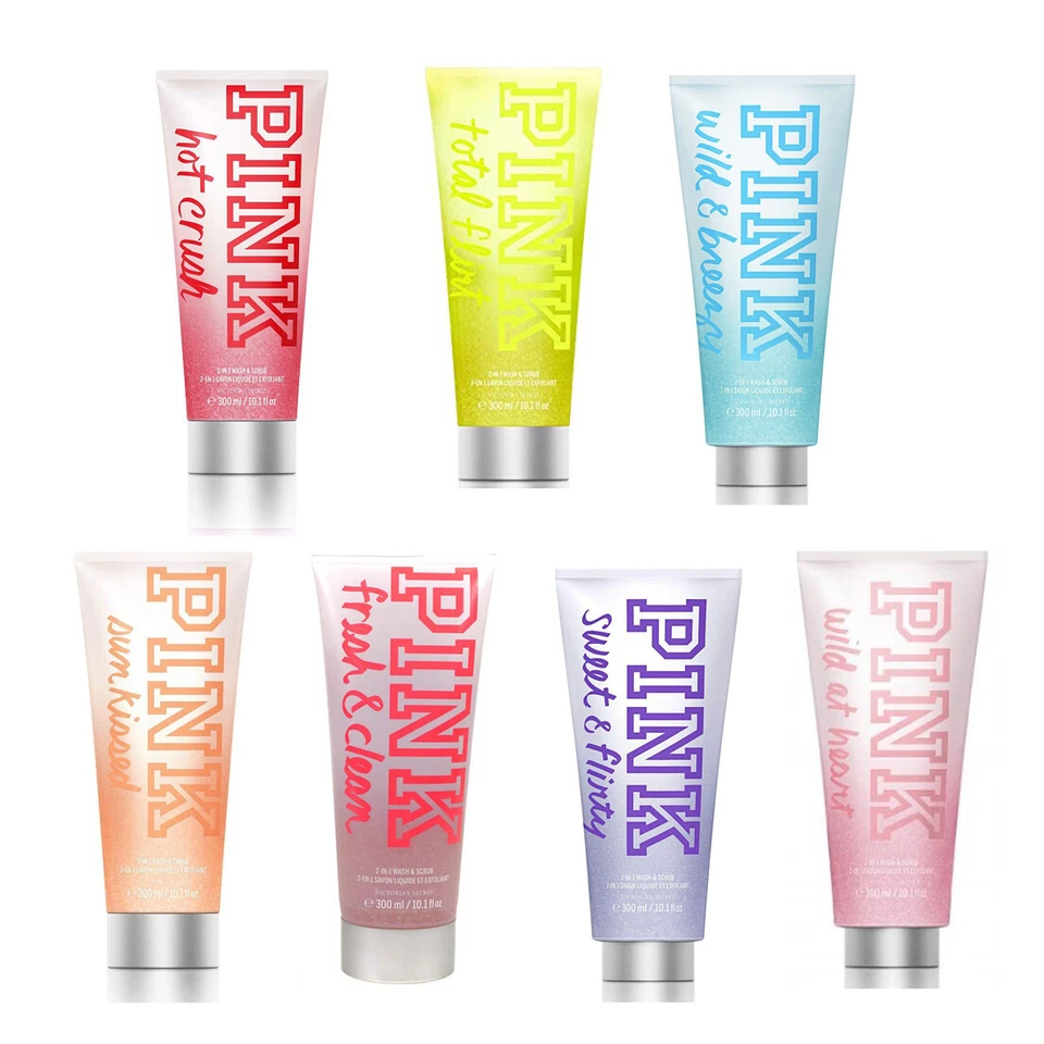 Victoria's Secret ROSA 2 en 1 lavado y exfoliante 10 fl oz tú eliges tu aroma Foto 1 de 1