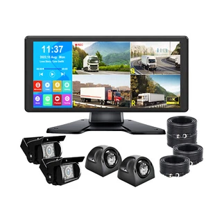 10,36" Monitor DVR 1080P AHD IR Rückfahrkamera LKW 360 Ansicht Rückfahrsystem - Bild 1 von 14