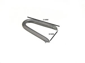 Grampas De Cercado De Malla Galvanizada U Clavo 20 Mm Tamaño De Paquete 40 - Imagen 1 de 1