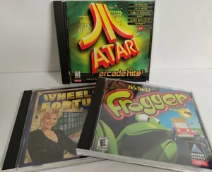 Hasbro Interactive Vintage PC Games Frogger Wheel of Fortune Atari Arcade Hits 1 - Picture 1 of 9