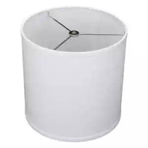 10 in. Top Diameter x 10 in. H x 10 in. Bottom Diameter White Fabric Lamp shade - Picture 1 of 7