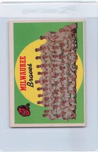 1959 Topps #419 Milwaukee Braves Team NM *7539 - Bild 1 von 2