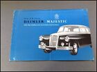 1959 1960 1961 Daimler Majestic 3.8 Litre Vintage Car Sales Brochure Catalog