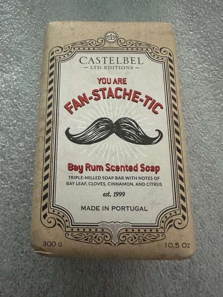Jabón en barra perfumado ron Castelbel Bay para aseo para hombre 10,58 oz You Are Fan Stache Ti Foto 1 de 1